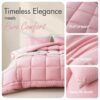 Queen Size 3-Piece All-Season Down Alternative Comforter Set Deep Black | Comforter + Pillow Cases Bedding Set | Hotel Grade Bed in a Bag by