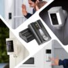 6040mAh Rechargeable Battery and Dual USB Charging Station Compatible with Ring for Video Doorbell Camera 2/3/4, Stick Up Cam and Spotlight Cam