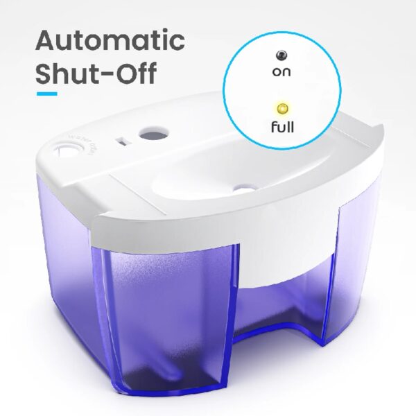 1 Pint Portable Dehumidifier Ultra Quiet 17oz Dehumidifier for Rooms up to 215 sqft, Closet