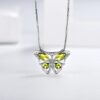 Purple Butterfly Jewelry Amethyst February Birthstone Jewelry Set Fine Necklace/Earrings 925 Sterling Silver Women Birthday Mother's Day Gifts