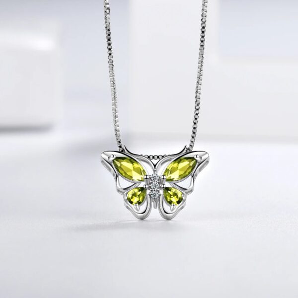 Purple Butterfly Jewelry Amethyst February Birthstone Jewelry Set Fine Necklace/Earrings 925 Sterling Silver Women Birthday Mother's Day Gifts