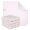 Reusable Washable Underpads - Pack of 4 Large Bed Pads with Waterproof Backing, 34