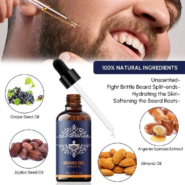 Beard Care Kit, Beard Grooming & Trimming Kit for Men Care, Beard Oil & Balm, Beard Wash Soap, Mustache Scissors, Beard Comb & Brush