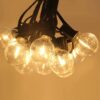 DAYBETTER Outdoor String Lights,100ft,with 50 G40 Edison Vintage Bulbs,Waterproof for Patio Garden Gazebo Bistro Cafe Backyard