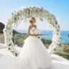 7.2FT Round Aluminum Alloy Backdrop Stand Balloon Arch Kit for Weddings Birthdays Graduations Photo Background