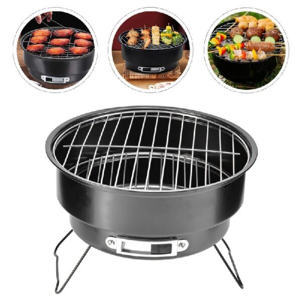 Outdoor Grill Stove Barbecue Stove Round Grill Stove Portable Barbecue Grill