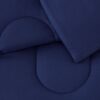 7 Piece Reversible Bed in a Bag Comforter Set with Sheets, Black, Queen