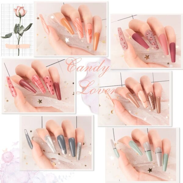 Candy Lover Gel Nail Polish Kit with UV LED Lamp, 12 Colors Cute Lady Gel Polish Starter Kit, All-in-One Quick Dry Soak Off Nail Gel Manicure Kit with DIY Tools Valentine Gift for Women