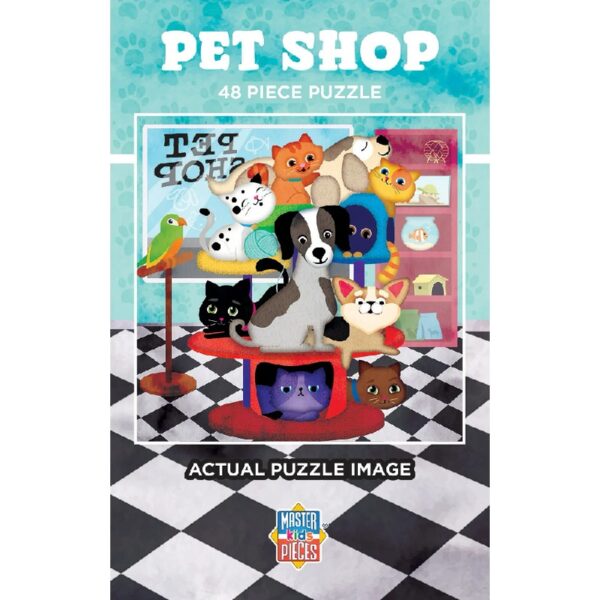 ( 3 Pack ) Pet Shop 48 Pieces Interlocking Jigsaw Puzzle for Kids