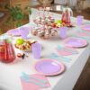 Exquisite 350 Piece Easter Plastic Disposable Party Plates & Dinnerware Combo Set