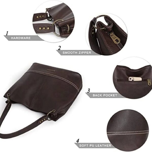 Hobo Bag Purses and Handbags for Women Top Handle Handbags with Zipper