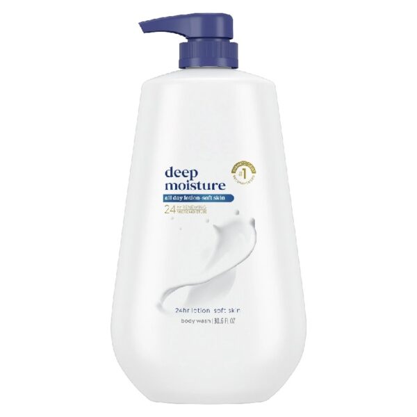 (3 pack) Deep Moisture Liquid Body Wash with Pump Nourishing for Dry Skin 30.6 oz
