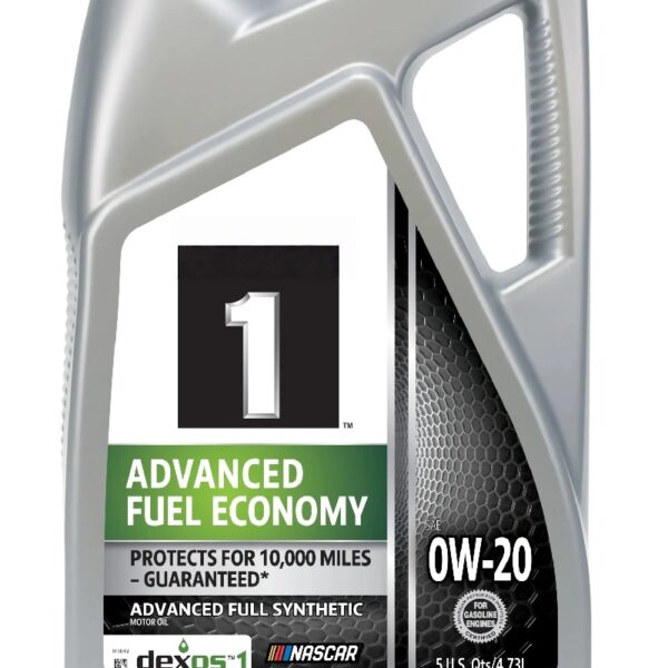 Advanced Fuel Economy Full Synthetic Motor Oil 0W-20, 5 Quart