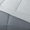 7 Piece Reversible Bed in a Bag Comforter Set with Sheets, Black, Queen