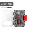 (2 pack) 40-Piece Socket and Bit Set in Click Fit Case
