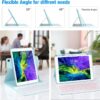 Keyboard Case for iPad 9th/8th/7th Gen 10.2 inch, iPad Air 3rd, Pro 10.5 - Colorful Backlite Keyboard, 360 Rotatable Detachable Magnetic Protective Cover, Pencil Holder, Auto Sleep/Wake