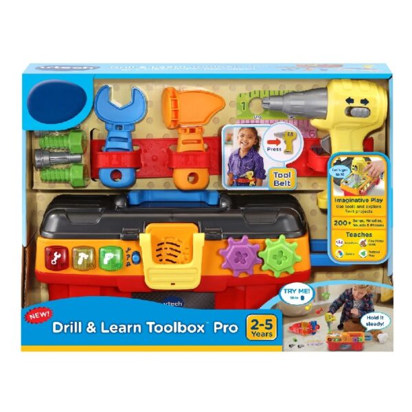 f2fffc91f8fb4e9ea966b33000fe2c85 Drill & Learn Toolbox Pro with Accessories, Baby and Toddler Toys