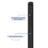 Rugged Phone Case with Holster for iPhone 16 Pro Max - Black