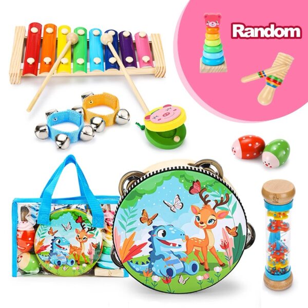 Baby Music Toys Child Educational Wooden Musical Instruments for Kids Birthday Toddler Toy
