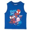 Marvel Spidey and His Amazing Friends 3 Piece Boys Short Set  Short Sleeve Shirt Tank Top and Shorts Set 3 Pack Bundle Set Kids Toddlers  Boys Clothes (Size 3T-8)