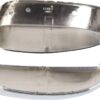 Pair Chrome Side View Upper Mirror Top Half Caps Fit for 2007-2014 Chevy Silverado GMC Sierra Avalanche Tahoe Suburban Left & Right