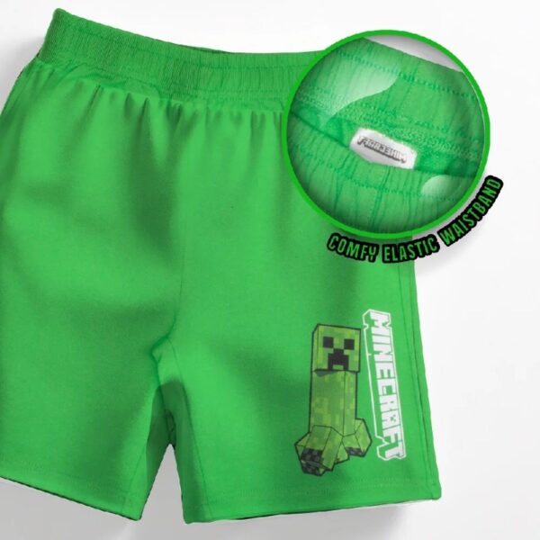 Creeper Boys 3-Piece Set - Short Sleeve Graphic T-Shirt, Shorts & Socks - Complete Summer Outfit for Kids (Sizes 4-16)