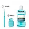 (3 pack) Zero Alcohol-Free Mouthwash Oral Care for Bad Breath, Cool Mint, 1.5 L