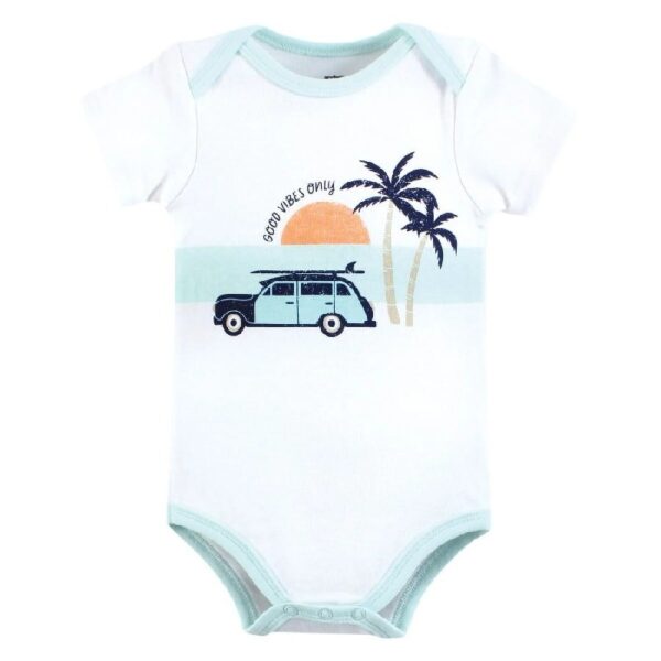Short Sleeve Bodysuits, 5-Pack, Newborn- 24 Months