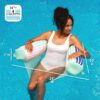 Shaka Sling XL Pool Float, Doubled-Sided Mesh, Quick Draining Fabric, No Inflation Needed, Sweet Shells Berry
