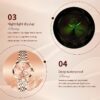 Women Watch Fashion Rose Gold Diamond Analog Quartz Female Watch for Women Luxury Dress Ladies Stainless Steel Luminous Waterproof Date Wrist Watches Green Dial