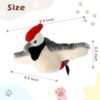 Risehigh Cat Toys for Indoor Cats Interactive Flapping Chirping Bird Kitten Toy Touch Activated Rechargeable Automatic with Catnip