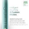 Black Series Electric Toothbrush - Rechargeable, 4 Modes, Travel Case, 8 Brush Heads