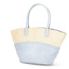 The Pioneer Woman Raffia Tote Bag with Floral Embroidery, Ivory, Women's