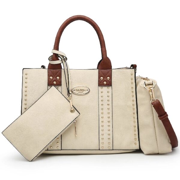 f56bcd66e6d343a5b0edb32d017c4e69 Women's 3Pcs Purse Handbag Shoulder Bag Tote Satchel Hobo Bag Briefcase Work Bag for Ladies