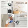 Cikuci Smart Door Lock, Fingerprint Door Lock Knob with App Control, Suitable for Home, Cloakroom, Offices, Hotels (K10)
