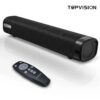 Sound Bar for TV, Soundbar with Subwoofer, Wired & Wireless Bluetooth 5.0 3D Surround Speakers, Optical/AUX/RCA/USB Connection, Wall Mountable, Remote Control