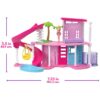 Mini Land DreamHouse & 3-Vehicle Playset with 4 1.5-inch Dolls, Furniture & Accessories