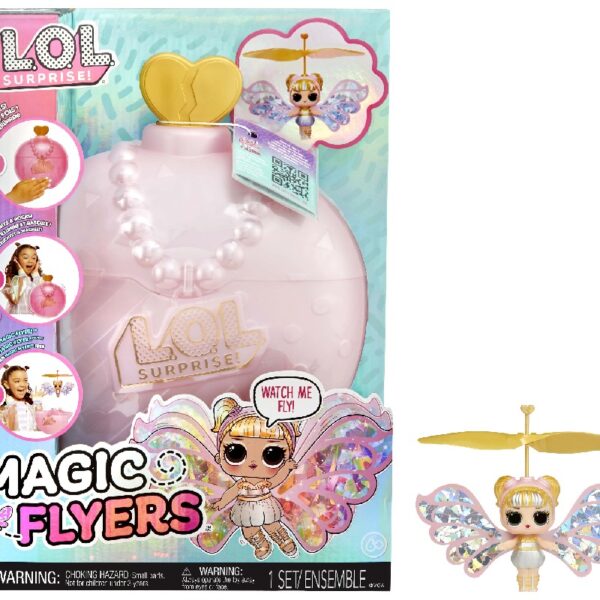 Magic Flyers: Sky Starling- Hand Guided Flying Doll, Collectible Doll, Touch Bottle Unboxing, Toy Gift for Girls Age 6+
