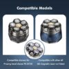 Head Shaver for Bald Men, Magnetic Electric Razor for Men, IPX7 Waterproof Rechargeable Shaver