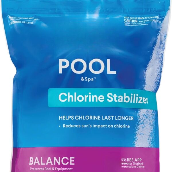 Pool Chlorine Stabilizer, 4 lbs (for pool use)