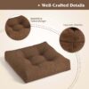 2 PCS 21'' x 21'' Patio Chair Seat Cushion Pads Indoor/Outdoor Turquoise