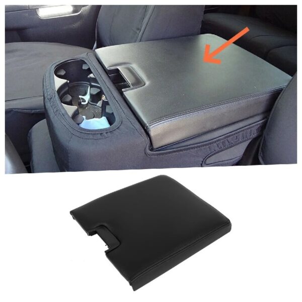 Center Console Lid for 2007-2014 Chevy Suburban Silverado GMC Sierra 1500 2500 HD 3500 HD Replacement for 20864151 20864154 Black