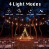 DAYBETTER Outdoor String Lights, 100ft S14 LED Patio Lights with 24 Bulbs, String Lights for Porch Backyard
