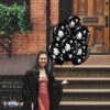 PMU Graduation Balloons 11 Inch PartyTex Premium Emerald Green with All-Over Print White Grad Caps-Confetti and Streamers Pkg/100