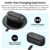 T12 in-Ear Wireless Earbuds Bluetooth 5.3 Headphones with 32EQ Mode,Stereo Bass Bluetooth Earbuds with ENC Noise Cancelling Mic,55H Play,IPX8 Waterproof,Wireless Charging for Home,Sports,Travel