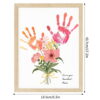 Handprints Flowers And Pumpkins Festival Posters Christmas Mother's Day Canvas Painting For Mom Or Grandparents Home Decor Gift
