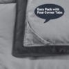 Light Weight Down Alternative Comforter Set, Queen, Green, Reversible