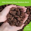 Orchid Barks Organic New Zealand Pine Bark for Orchids Bark Potting Mix Natural New Zealand Pinus Radiata Bark Medium Chips 8-15mm 4 quart Orchid Potting Bark
