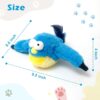 Risehigh Cat Toys for Indoor Cats Interactive Flapping Chirping Bird Kitten Toy Touch Activated Rechargeable Automatic with Catnip