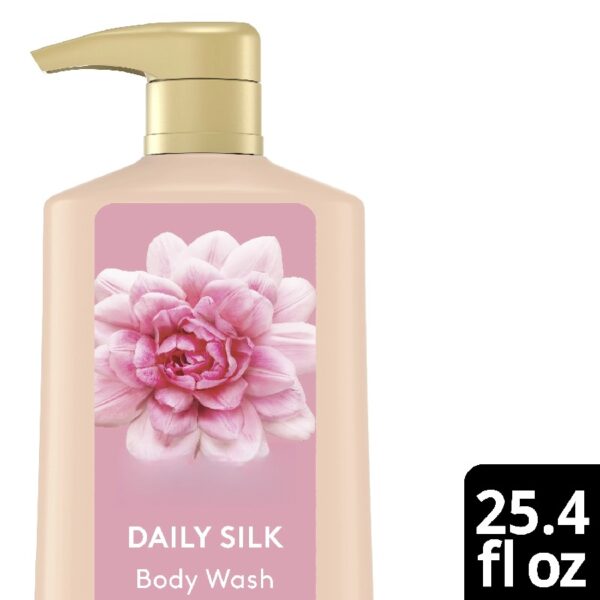 Body Wash with Pump Daily Silk With Silk Extract For Noticeably Silky 25.4 oz